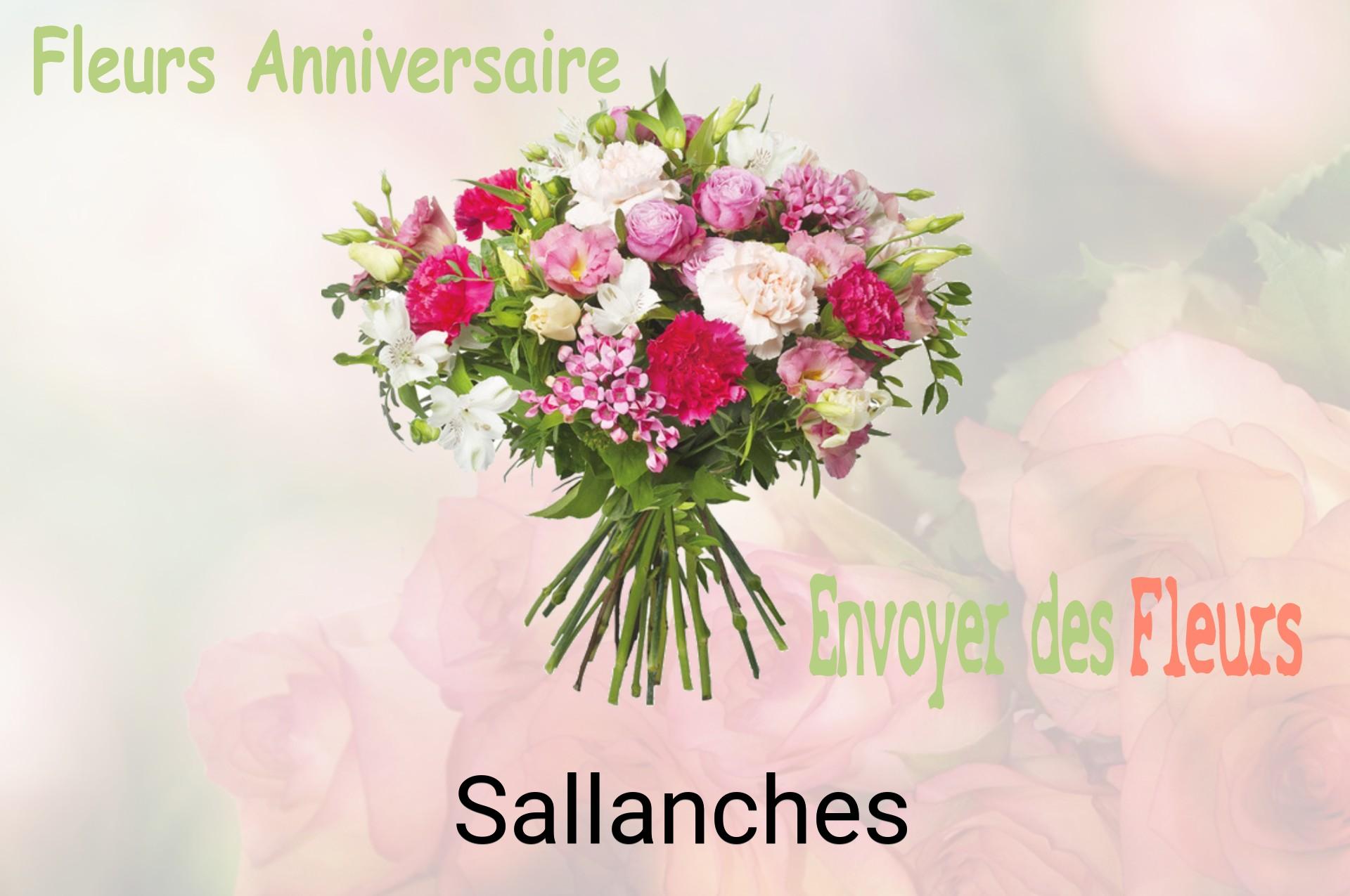 Bouquet de fleurs d’anniversaire livré à Sallanches