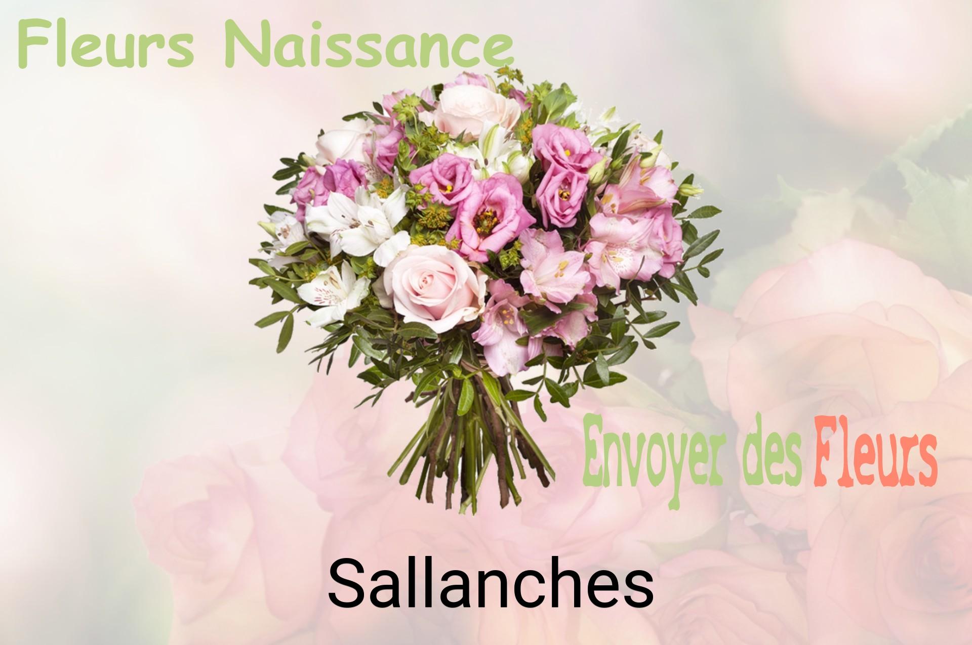 Bouquet de fleurs de naissance livré à Sallanches
